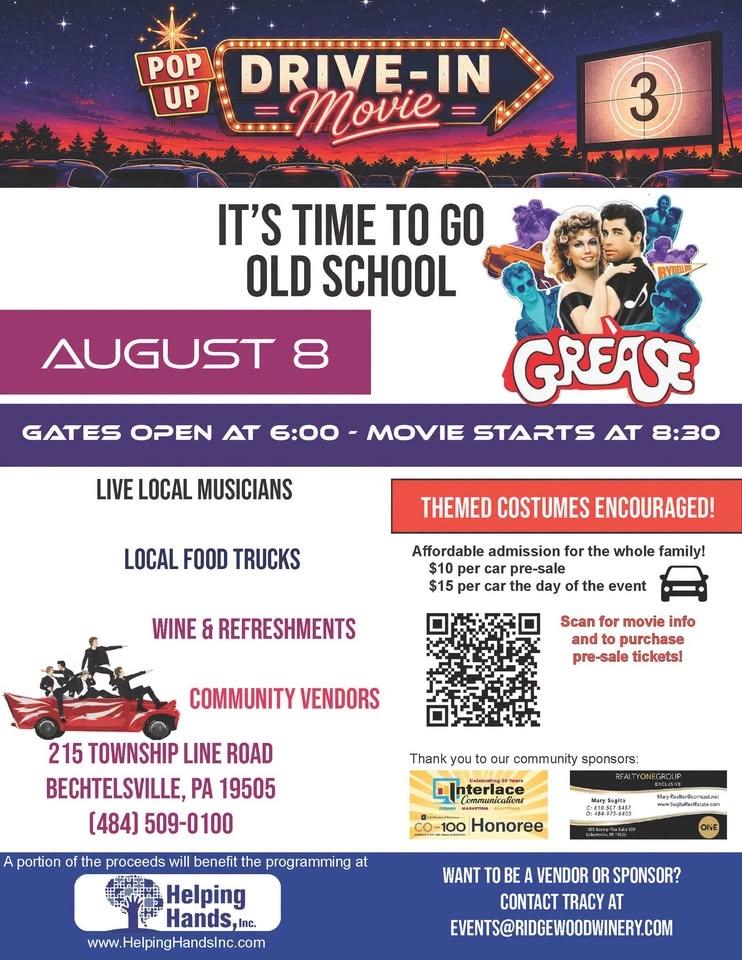 PopUp Drive In Movie - Grease