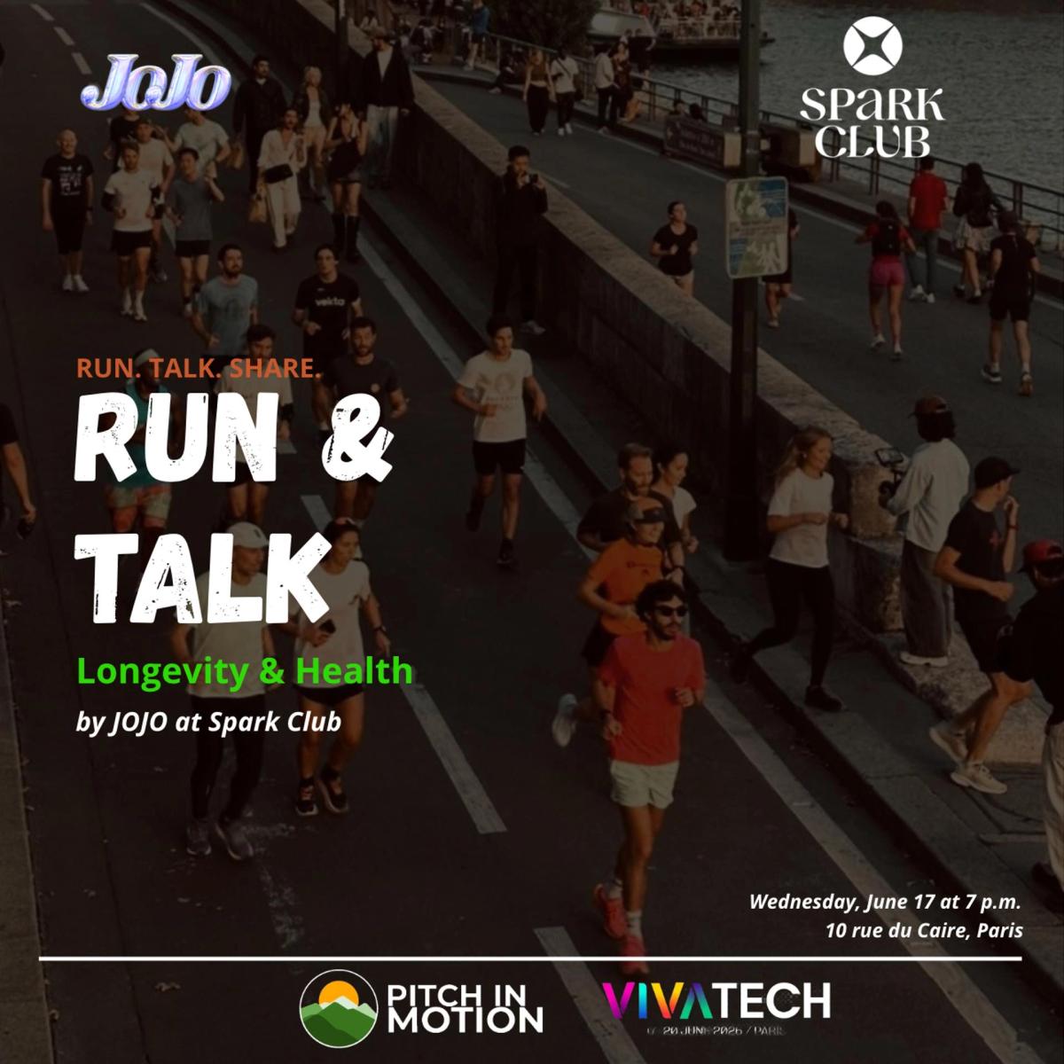 VivaTech Run & Talk #1 Longevity & Health with Jojo at Spark Club