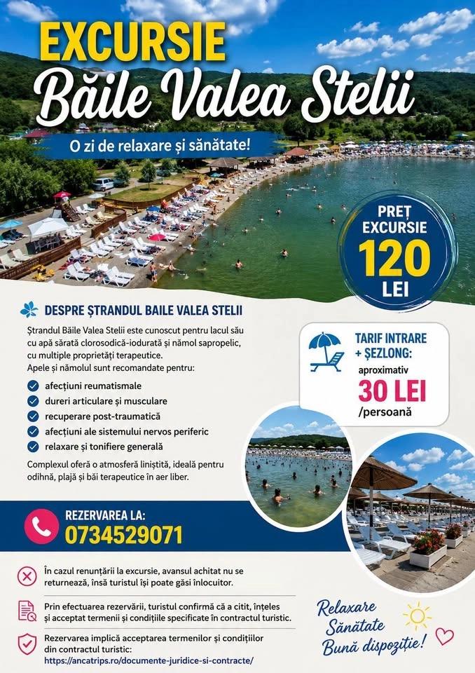 Relaxare la ștrandul din Valea Stelii