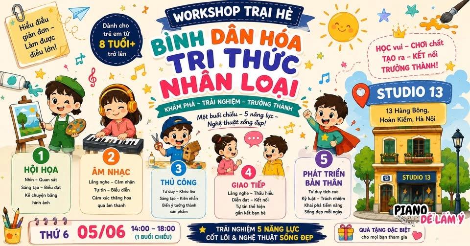 WORKSHOP : BÌNH DÂN HÓA TRI THỨC NHÂN LOẠI 🌈