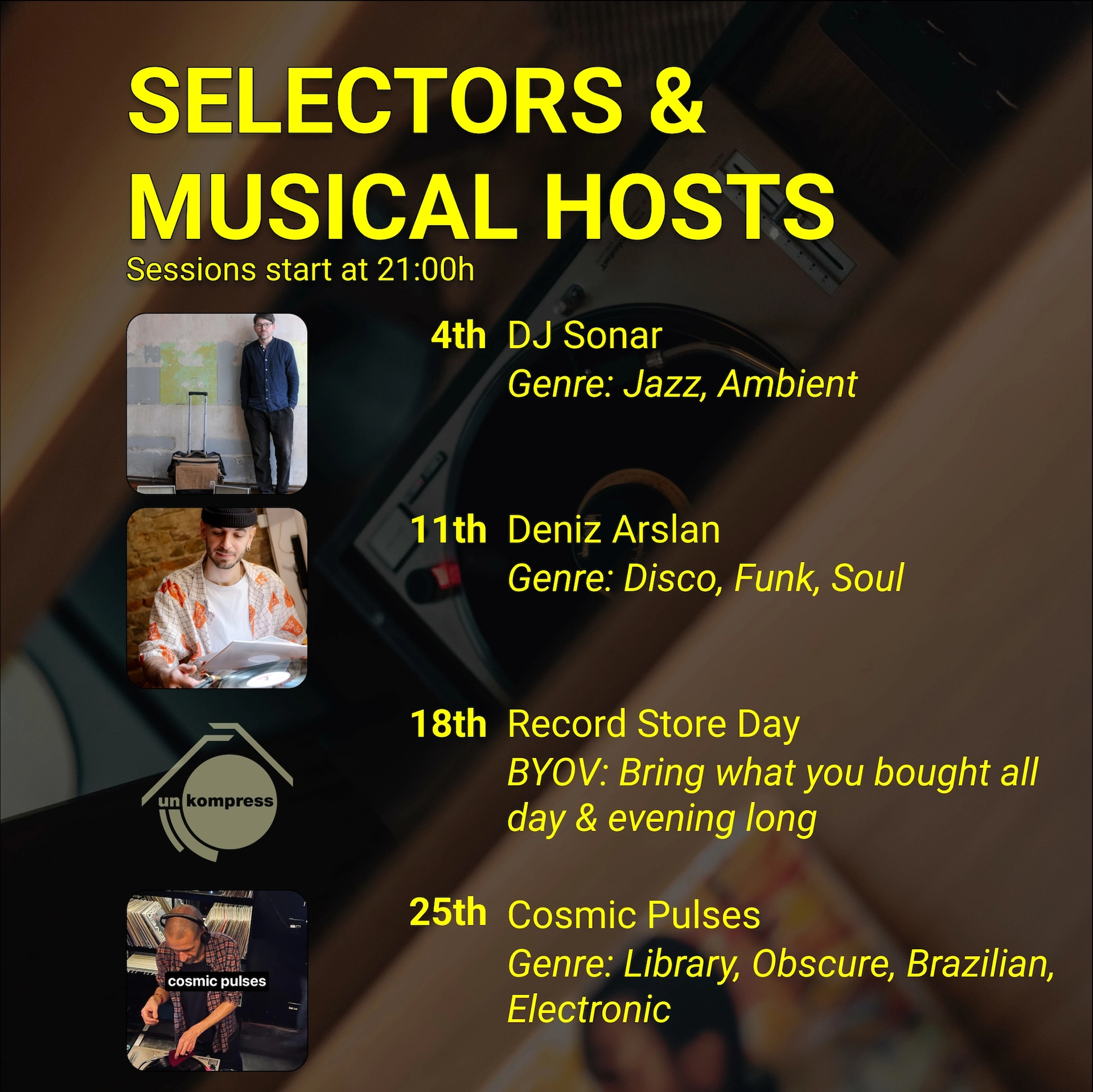 Unkompress Saturday Session: Cosmic Pulses