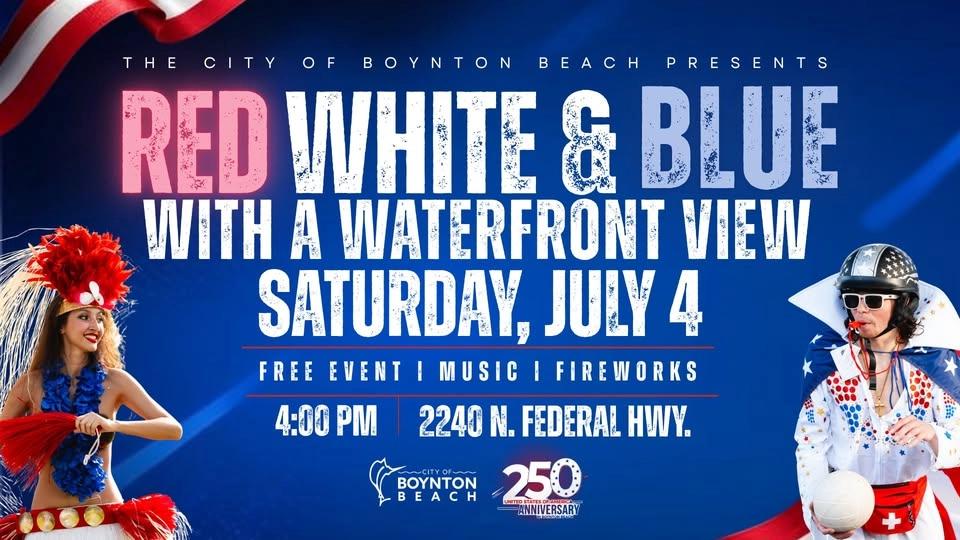 Red White & Blue With A Waterfront View