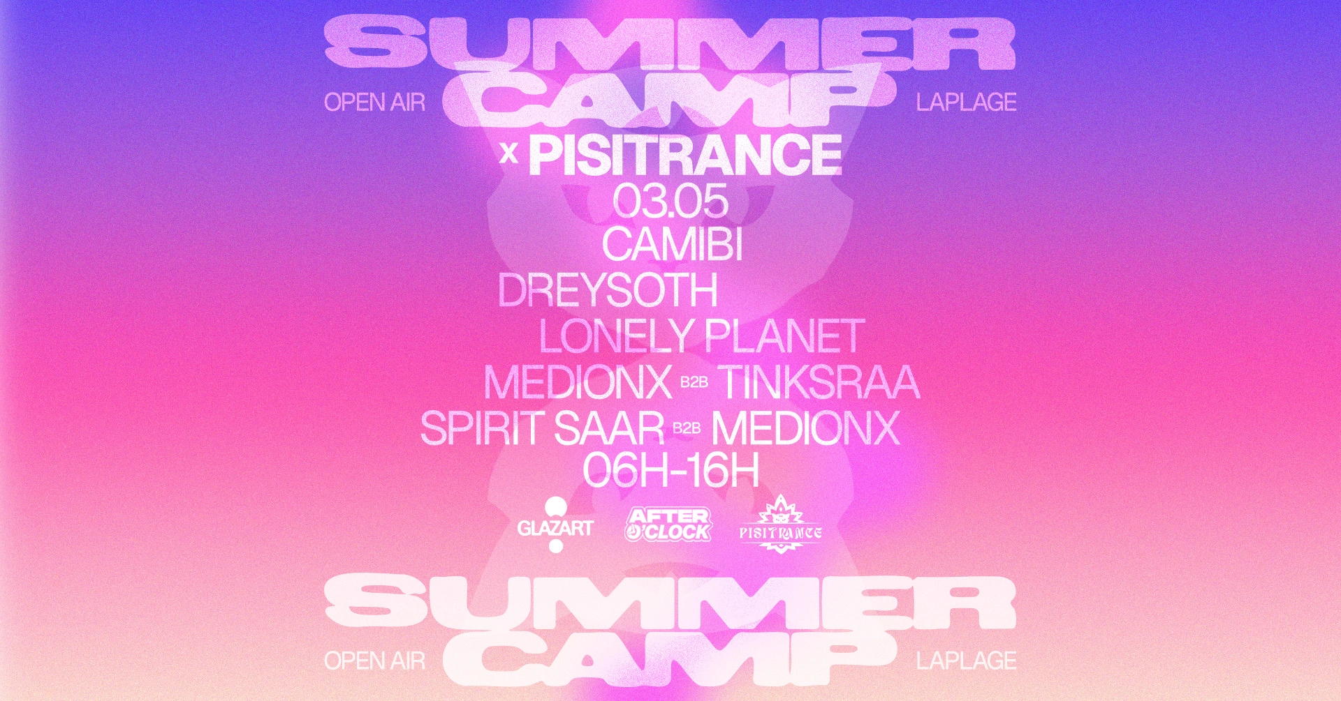 After O'clock X La Plage Open Air X Pisitrance