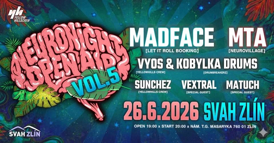 NEURONIGHT OPEN AIR VOL. 5 - SVAH ZLÍN | 26.6.2026