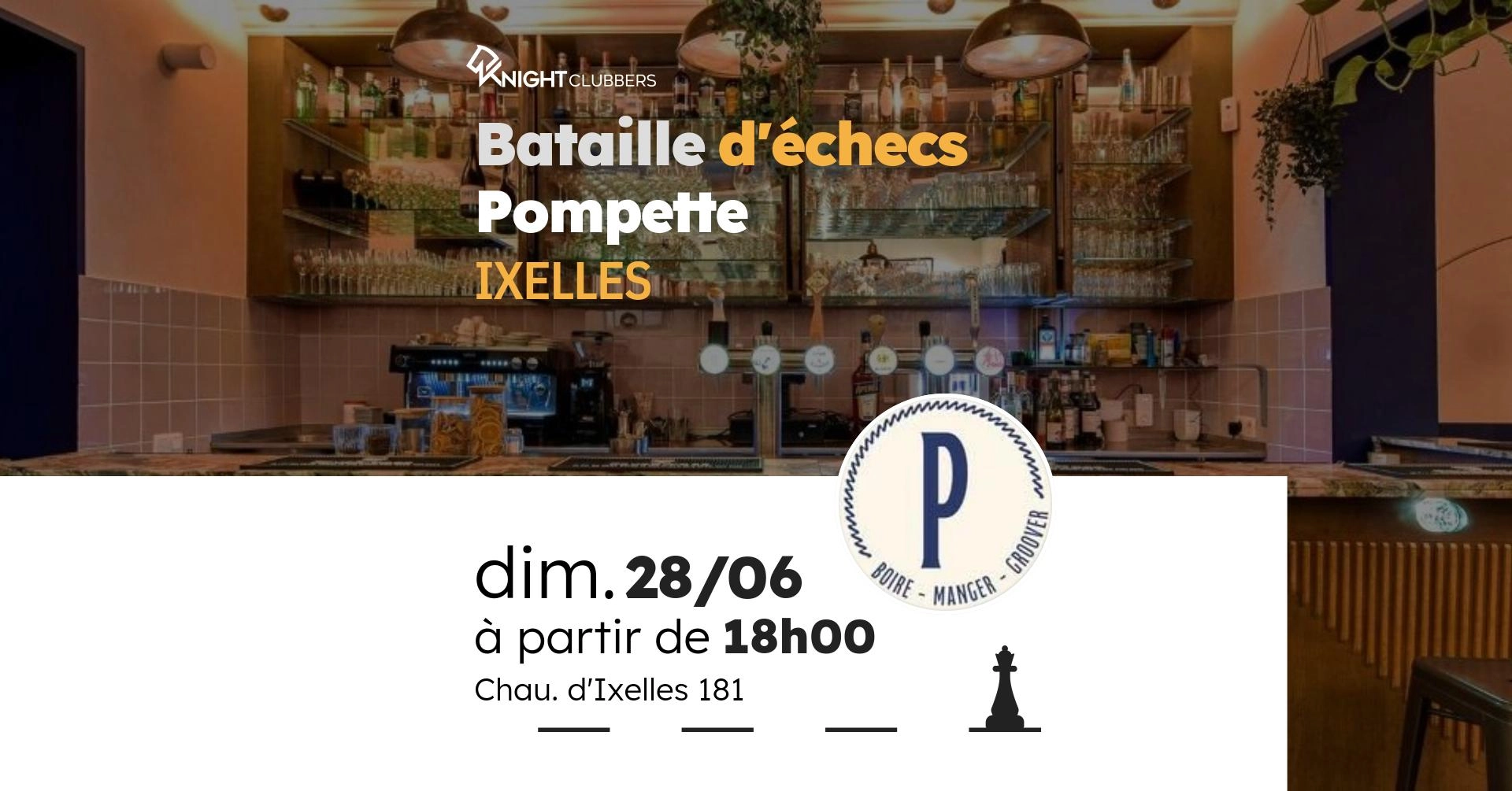 Rencontre d'échecs - Ixelles - Pompette