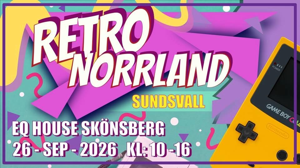 Retro Norrland 2026 • Leksaks- och TV-spelsmässa
