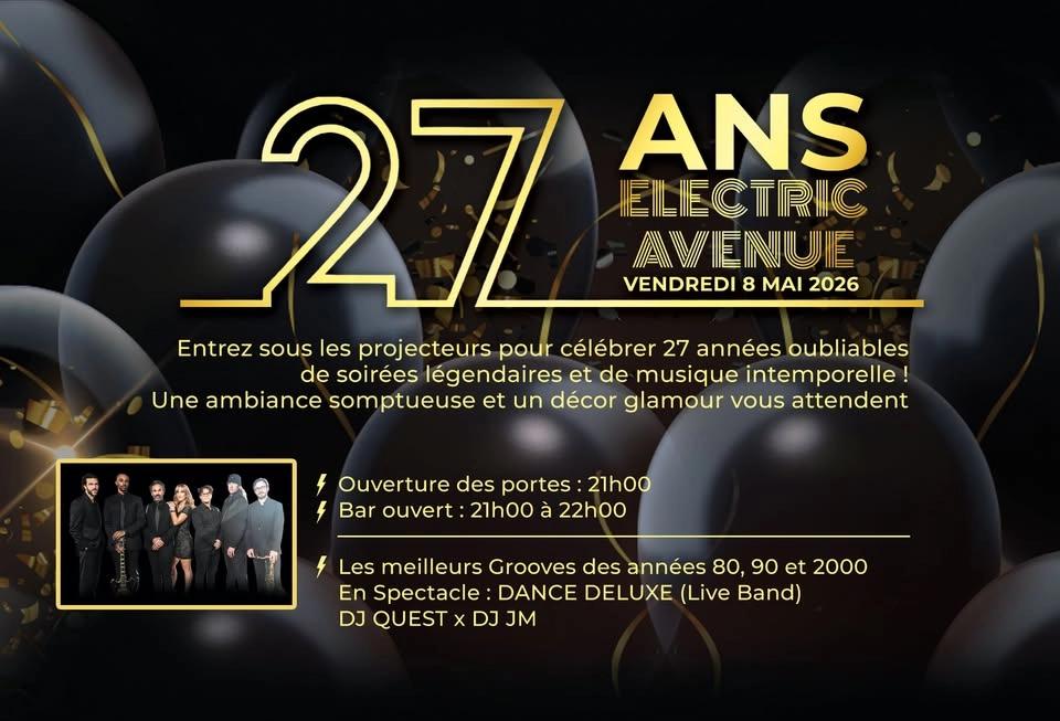 ELECTRIC AVENUE FÊTE SES 27 ANS!