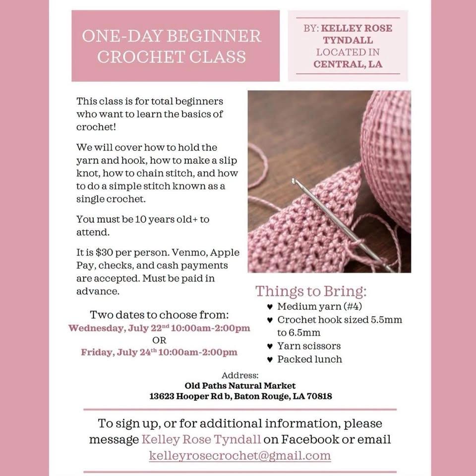 🧶 Beginner Crochet Class 🧶