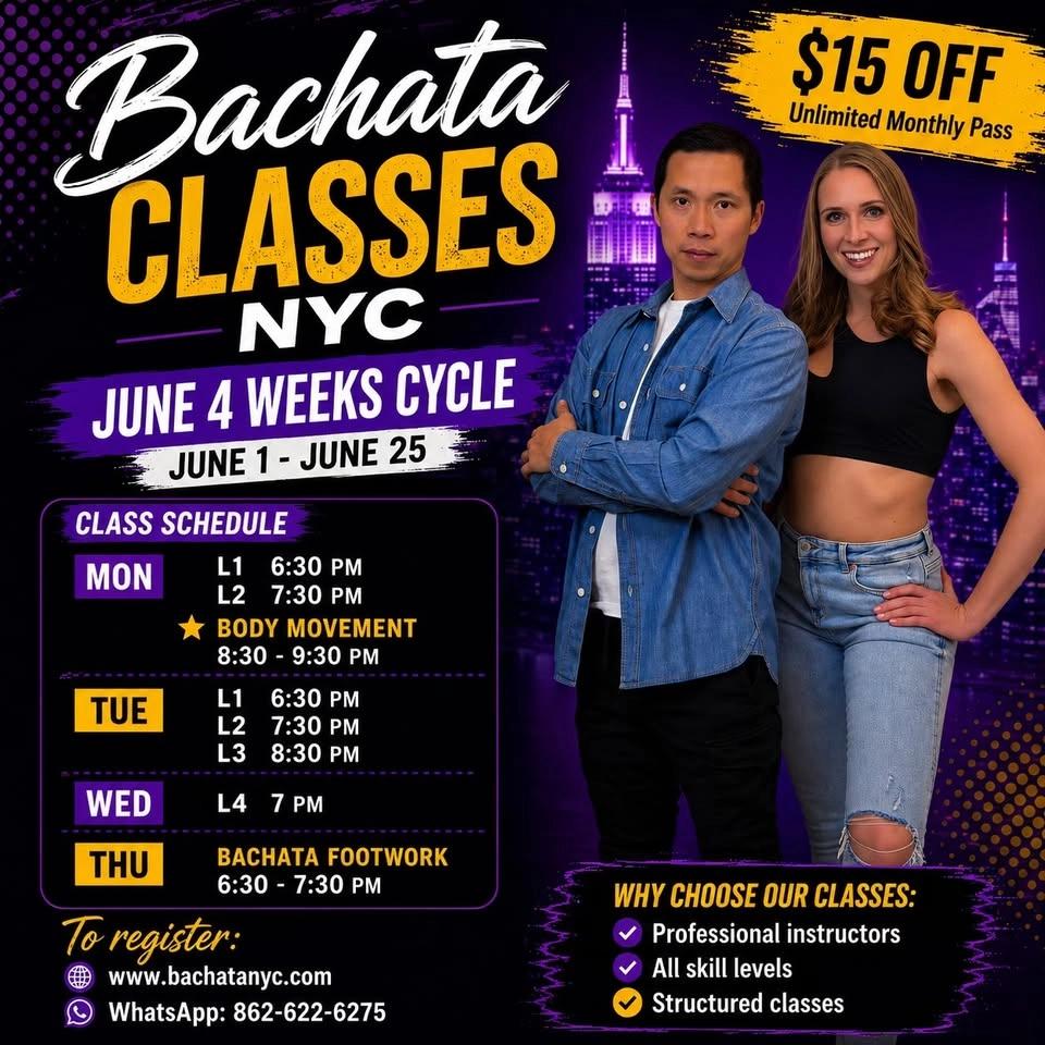 Bachata Classes NYC