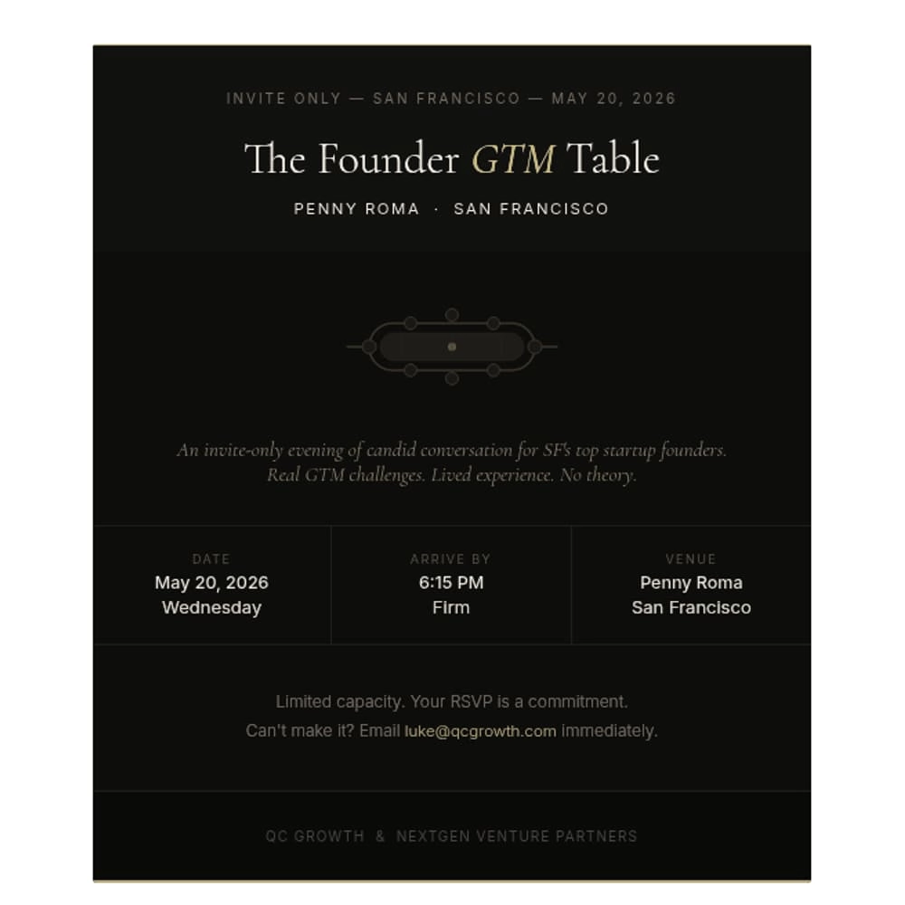 Founder's Table: A Gathering for Founders & GTM Leaders