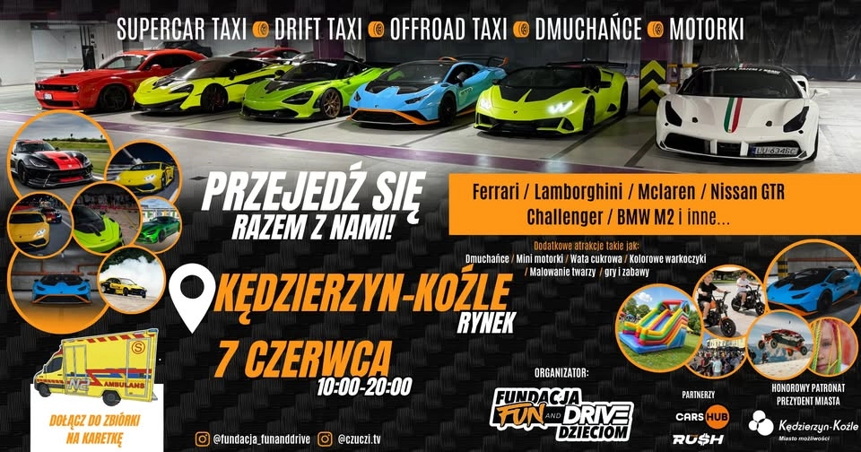 Przejedź się Ferrari, Lamborghini, McLaren, GTR, Challenger, BMW - KĘDZIERZYN KOŹLE