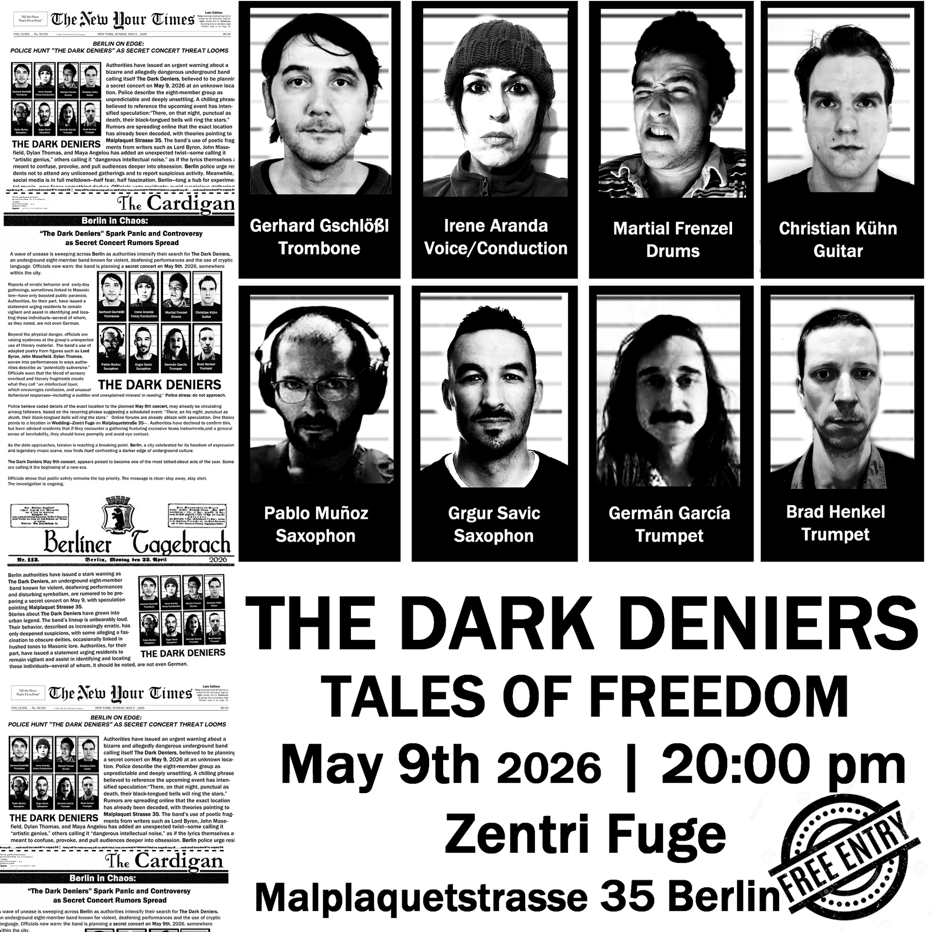 THE DARK DENIERS - Concert + Live Recording Session