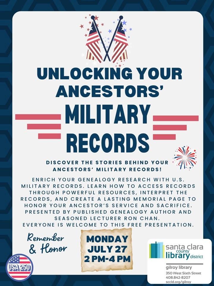 Genealogy Workshop: Unlock Your Ancestors' Military Records