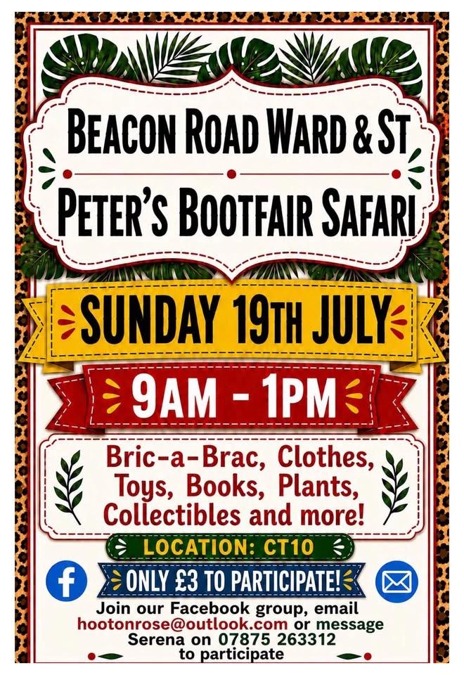 Beacon Road Ward & St Peterβs BootFair Safari (CT10)