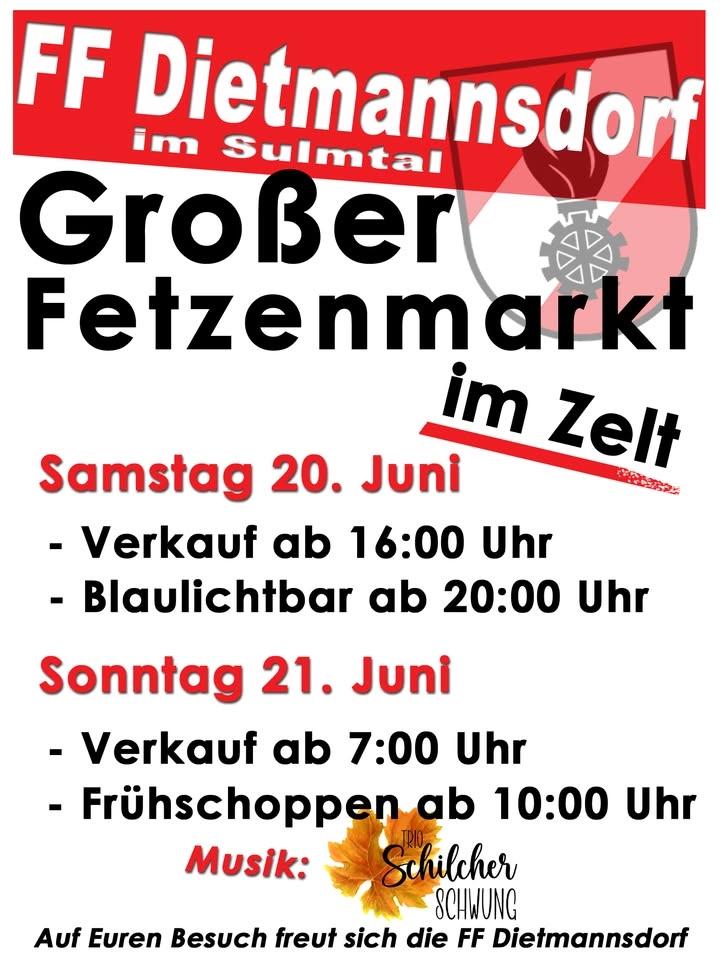 Fetzenmarkt der FF Dietmannsdorf
