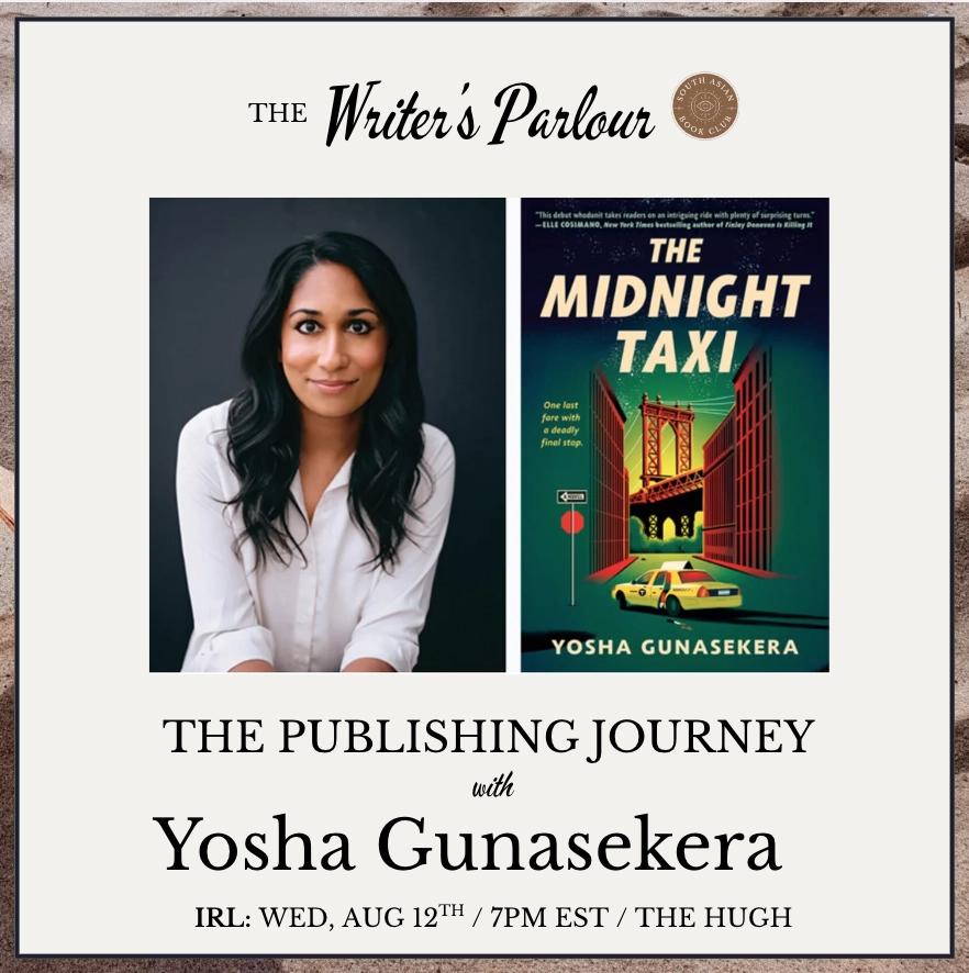 The Writer's Parlour: The Publishing Journey with Yosha Gunasekera
