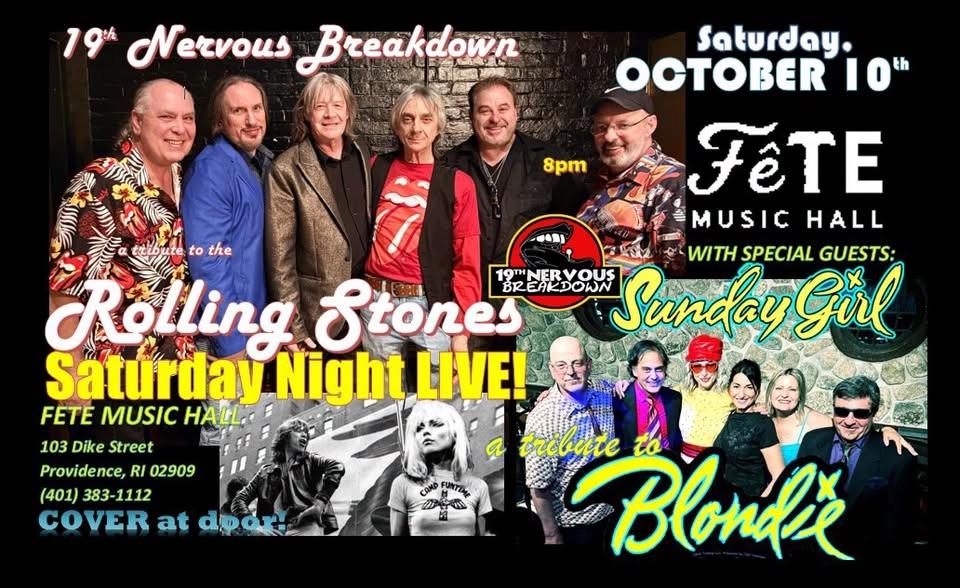 Rolling Stones/BLONDIE tributes: 19th Nervous Breakdown & Sunday Girl @FETE Lounge in Providence RI
