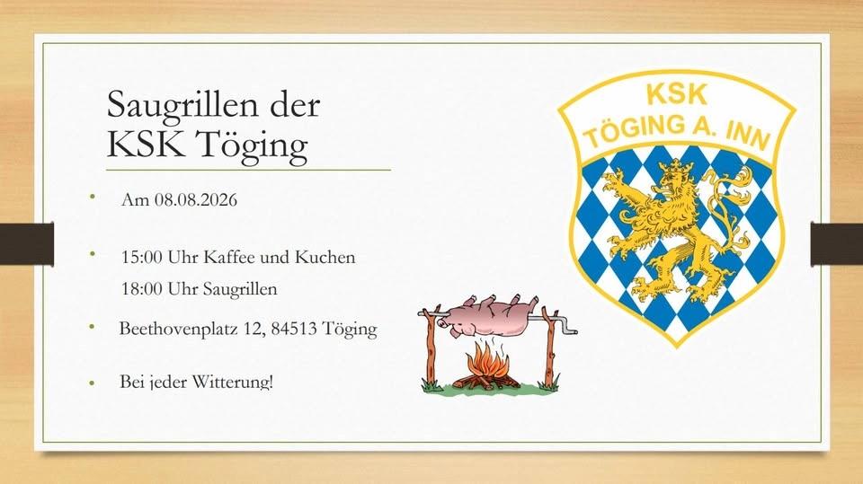 Saugrillen der KSK Töging