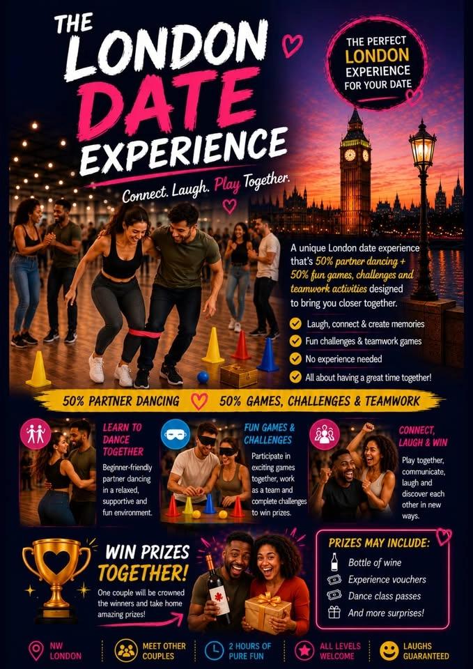 London Date Experience: Dance, games, prizes & FREE nibbles for Couples