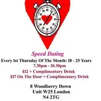 Speed Dating 18 - 25 years Thursdays