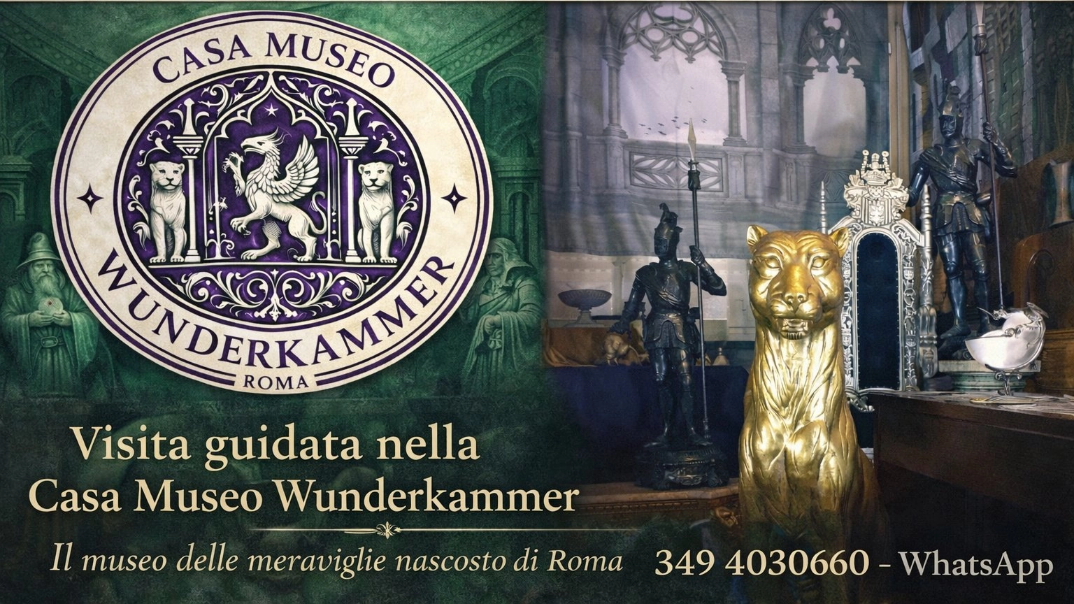 Roma Nascosta: Visita Guidata + Concerto nella Casa Museo Wunderkammer (8 posti)