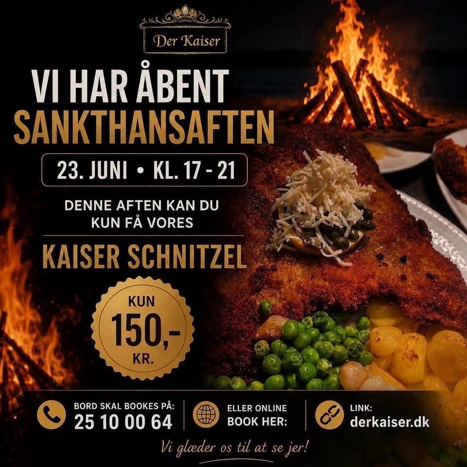 Sankt Hans #Kaiserlig aften med schnitzel 🔥