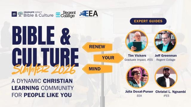 Bible & Culture 2026