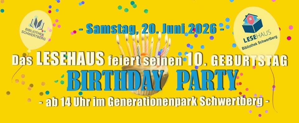 10 Jahre LESEHAUS – Wir feiern mit euch!