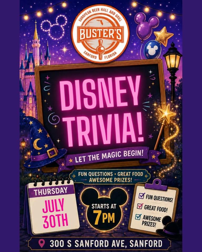 Disney Trivia @ Busters Sanford