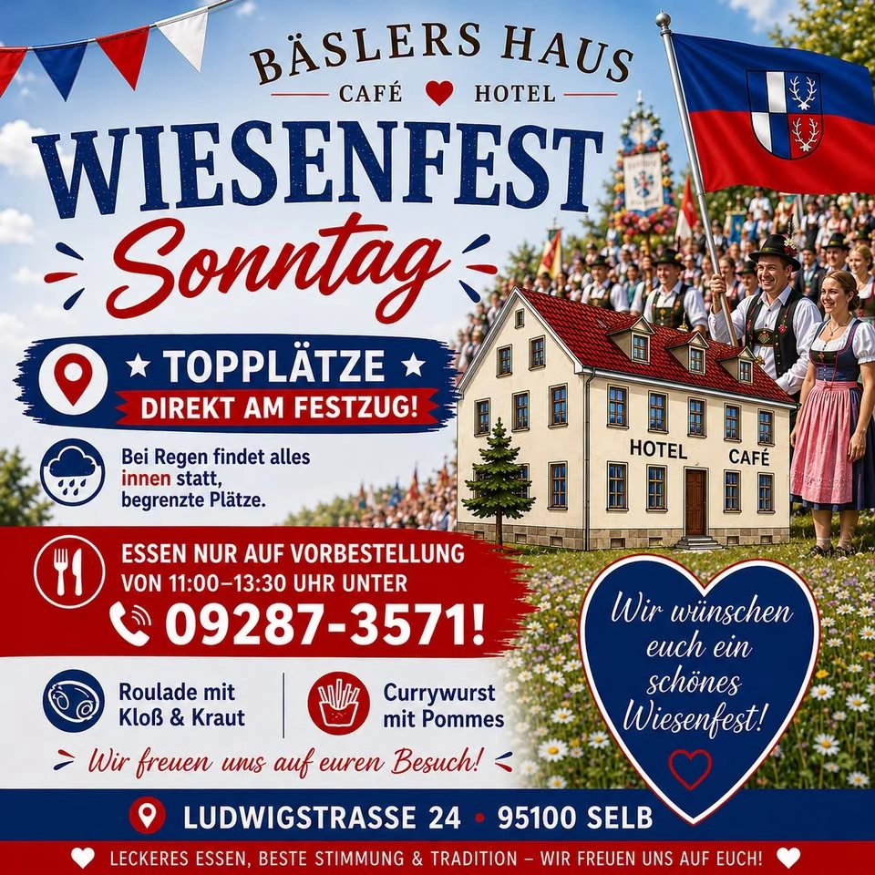 Wiesnefestzug mit lecker Essen