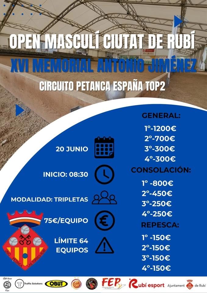 OPEN INTERNACIONAL MASCULÍ CIUTAT DE RUBÍ 2026