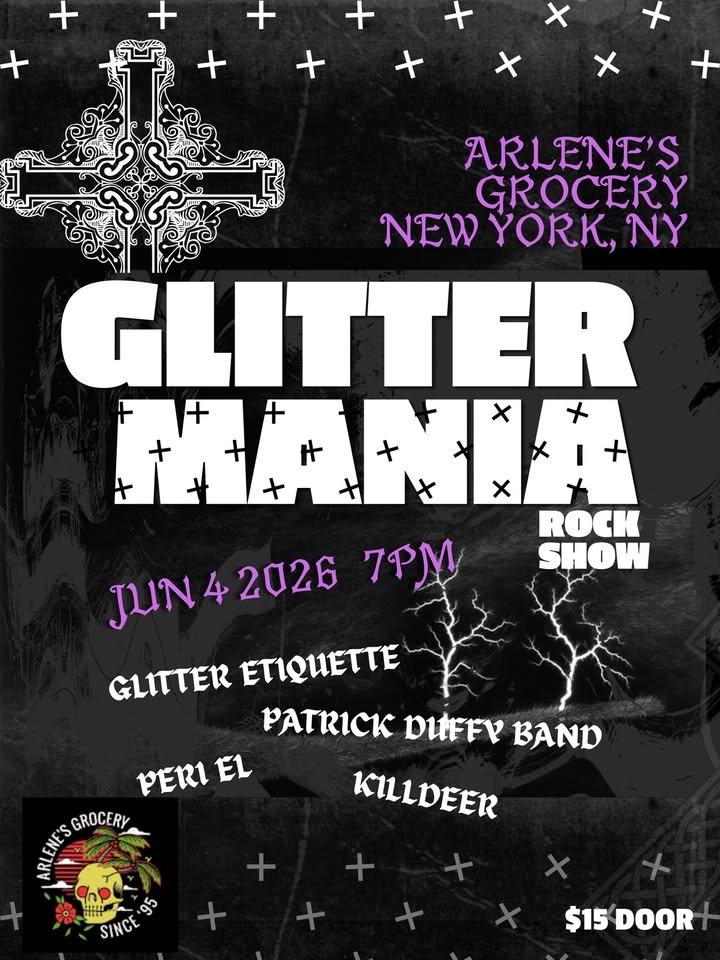 Glitter Etiquette, PERI EL, Patrick Duffy Band, Killdeer