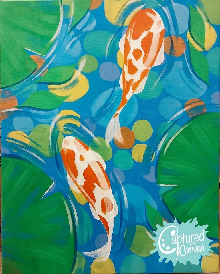 Colorful Koi Paint & Sip Party!