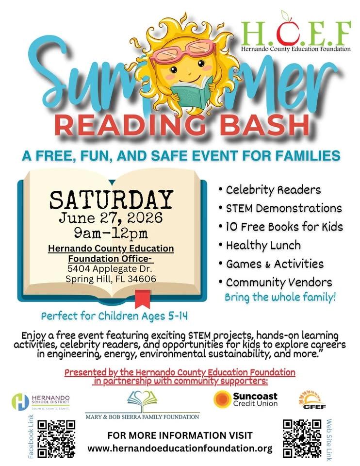 HCEF Summer Reading Bash 2026