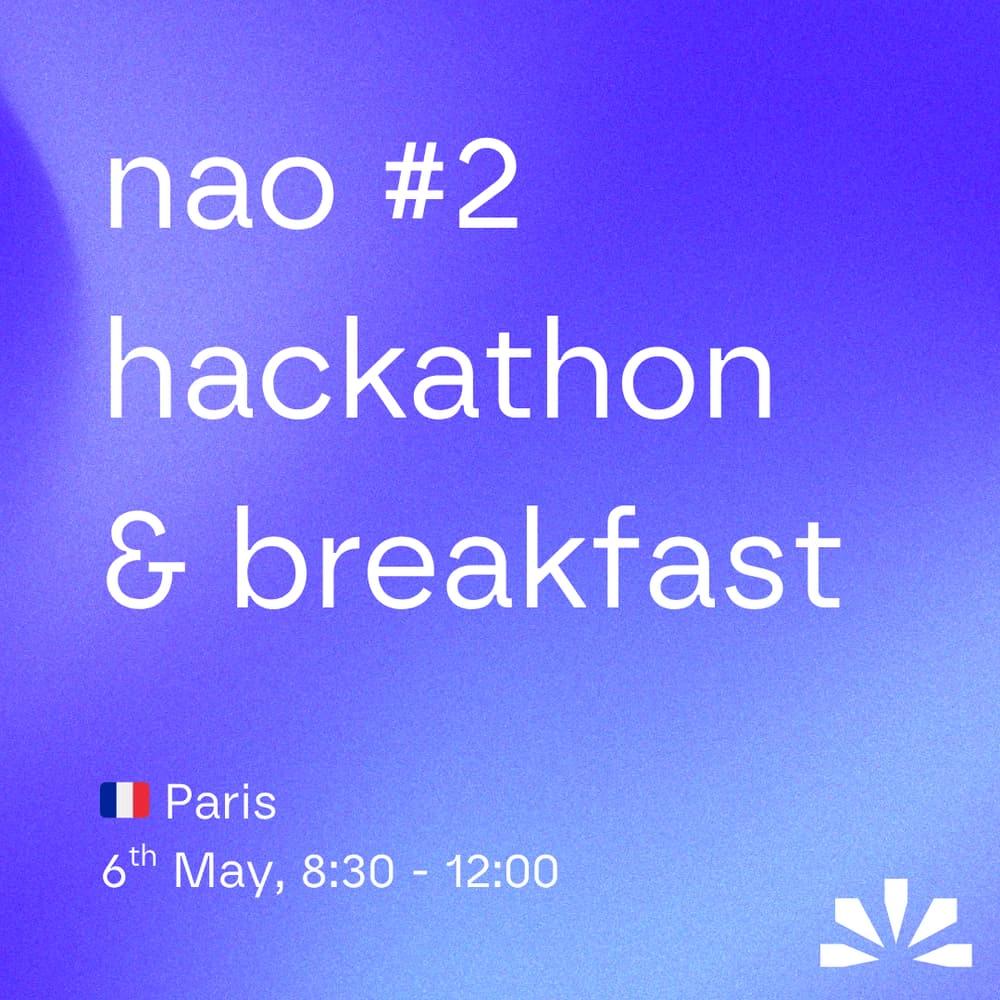 nao hackathon & breakfast Paris #2