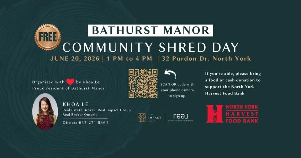 Bathurst Manor 1st Annual Community Shred Day
