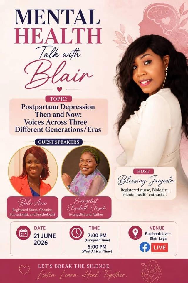Mental health talk with Blair