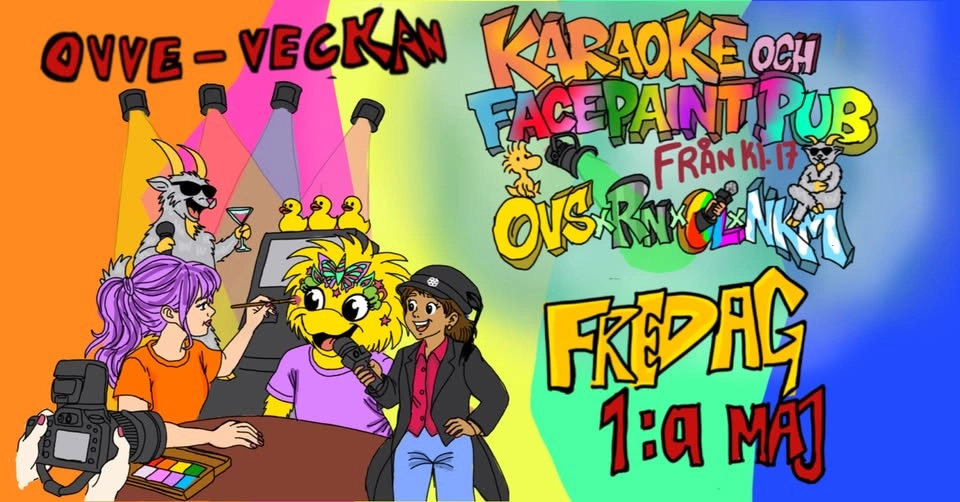 Karaoke och facepaint pub OVSxRNxOLxNKM