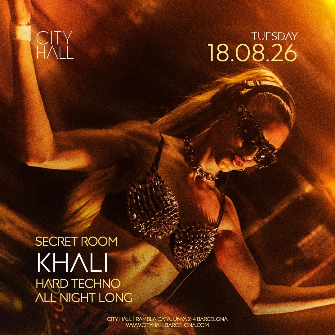 KHALI Dj SET ALL NIGHT LONG at SECRET ROOM II Hard Techno II DOWNLOAD YOUR FREE PASS