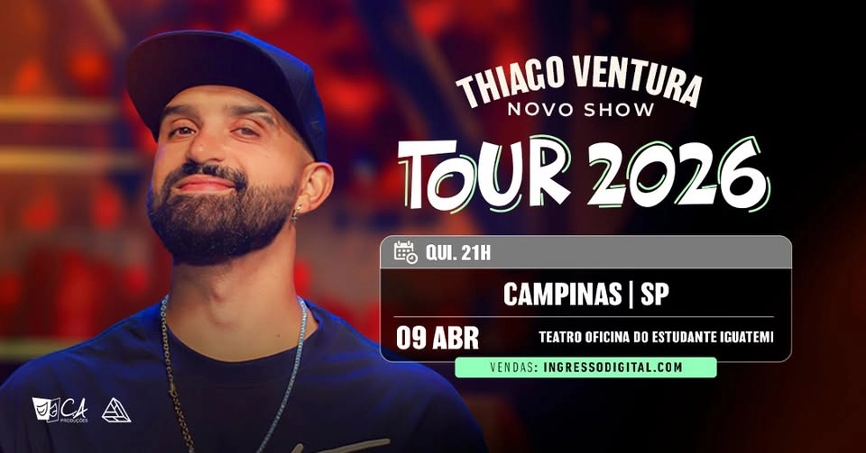Thiago Ventura em Campinas - SP | 09 de Abril