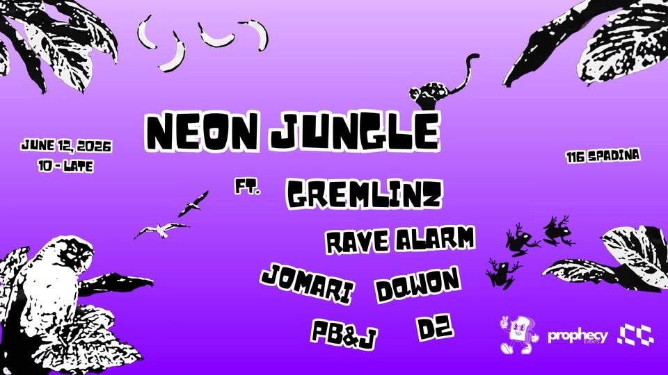 PB&J presents: NEON JUNGLE w/ Gremlinz, Rave Alarm, Jomari, Dqwon, D2