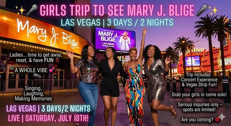 Girls Trip to Las Vegas !!! Mary J Blige concert