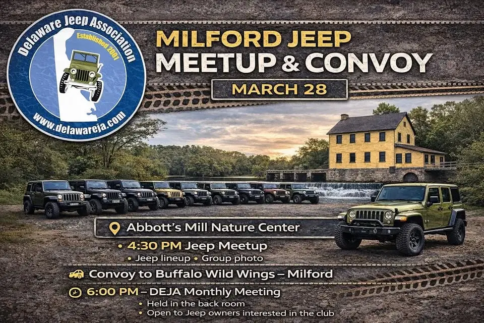 Delaware Jeep Association Milford Meet and Convoy