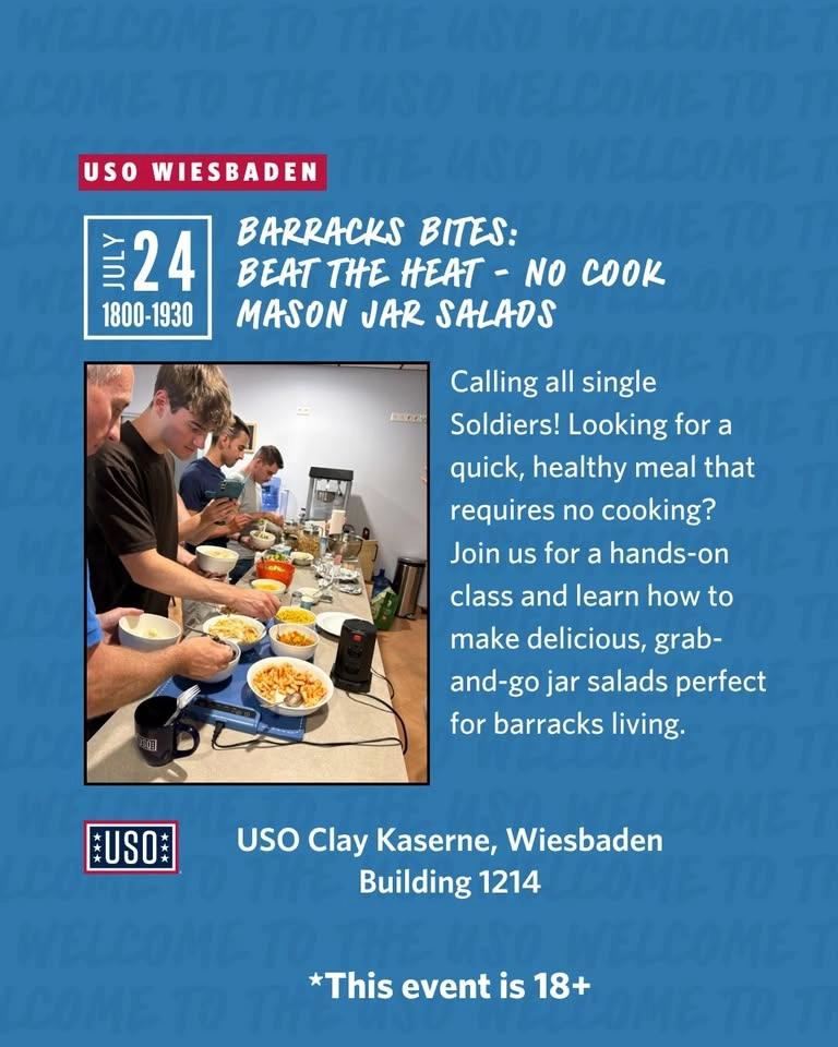 Barracks Bites: Beat the Heat - No Cook Jar Salads