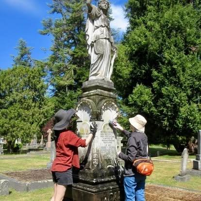 Cleaning Bee at Ross Bay Cemetery