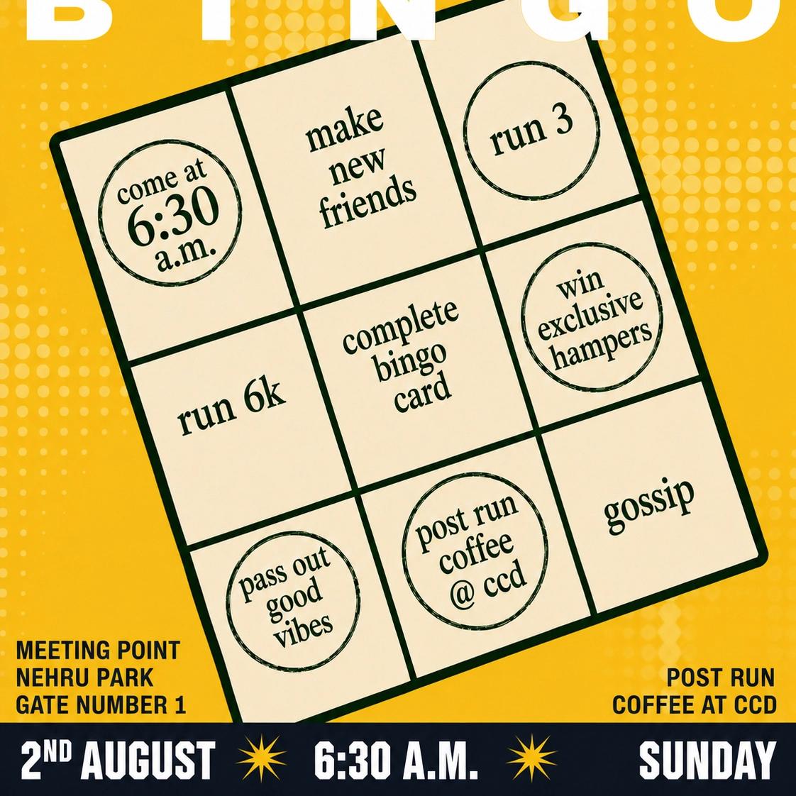 FRIENDSHIP DAY BINGO RUN