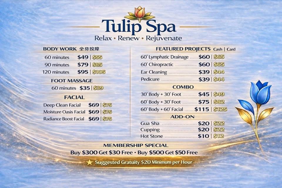 Follow us and receive a complimentary $10 discount on your first visit.