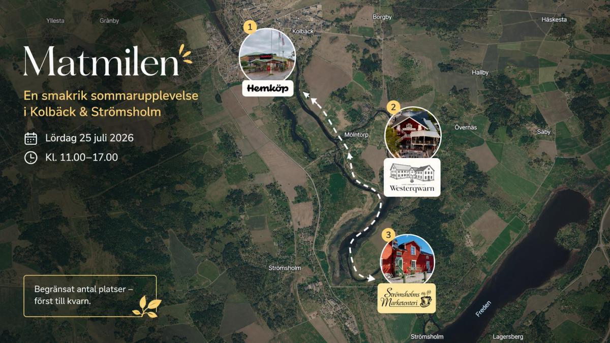 Matmilen – en upplevelse i Kolbäck & Strömsholm