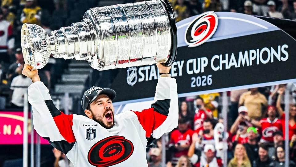 Logan Stankoven Stanley Cup Celebration