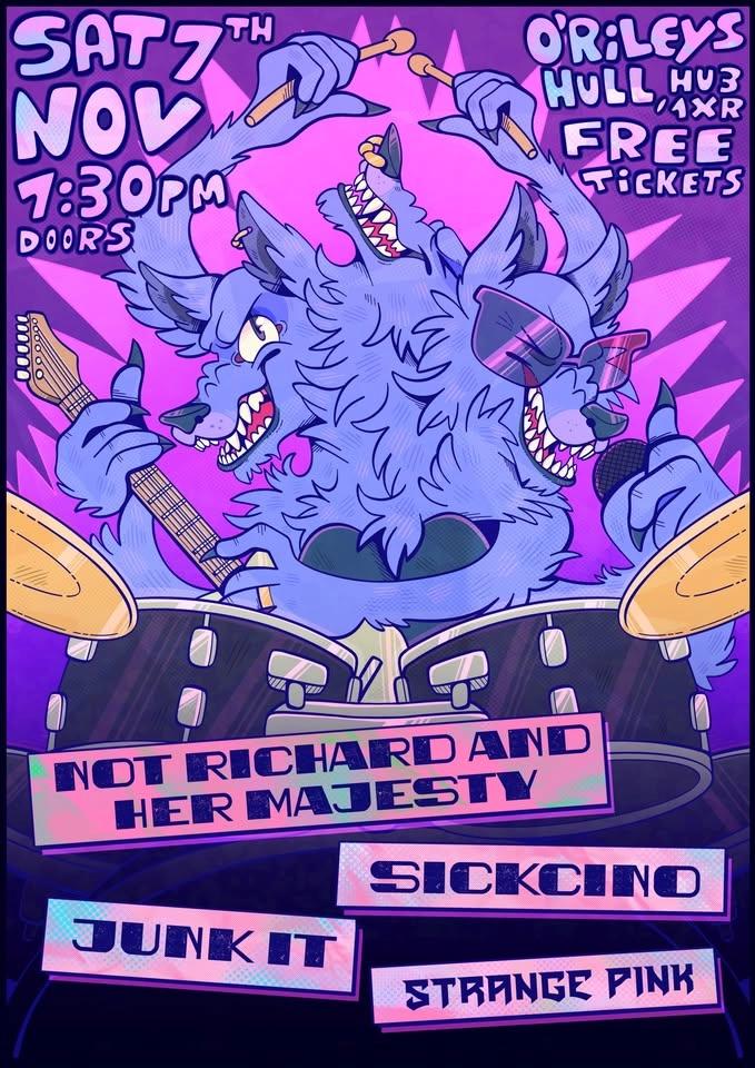 SICKCINO, NOT RICHARD AND HER MAJESTY + GUESTS